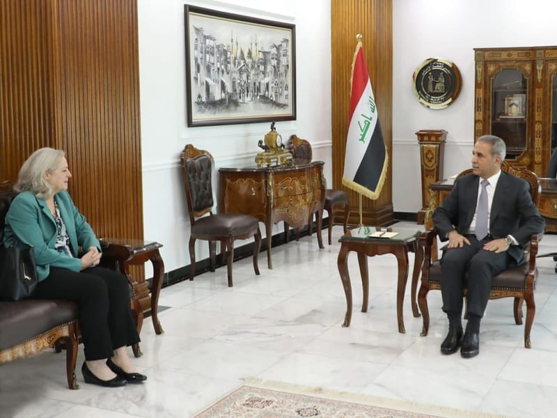 لقاء بين القاضي زيدان والسفيرة الأمريكية