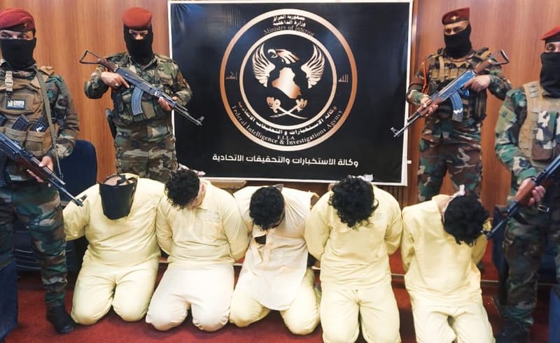 القبض على 5 متهمين بالإرهاب أثاروا الرعب بصفوف المواطنين في بغداد