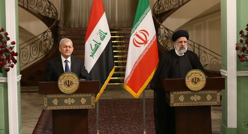 رئيس الجمهورية يدعو إيران إلى مراعاة حصة العراق من المياه