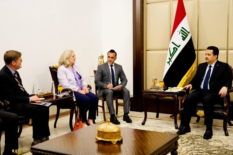 بحضور السفيرة الأمريكية.. السوداني يستقبل رئيس مجلس الأعمال الأمريكي- العراقي