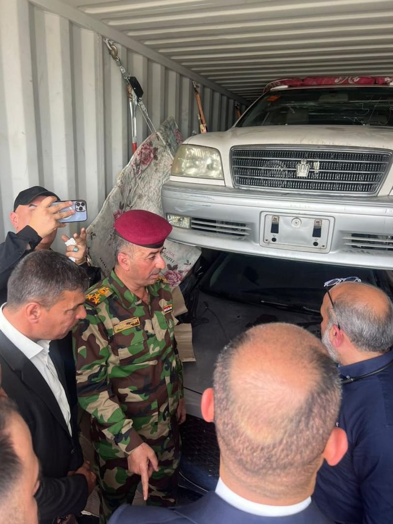 احباط تهريب عجلات دون الموديل المسموح باستيراده في البصرة