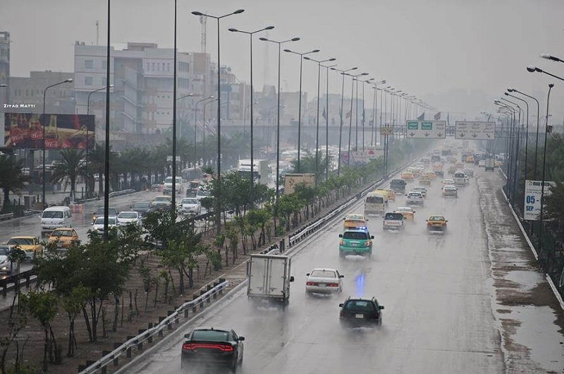 اندماج جوّي يوتر طقس العراق.. ومنطقتان لهما "حصة الاسد" من الامطار