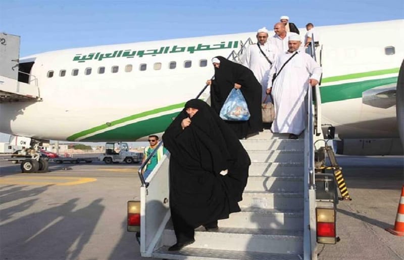 بعثة الحج: عدد الحجاج العراقيين الوافدين للديار المقدسة بلغ 12382 حاجاً
