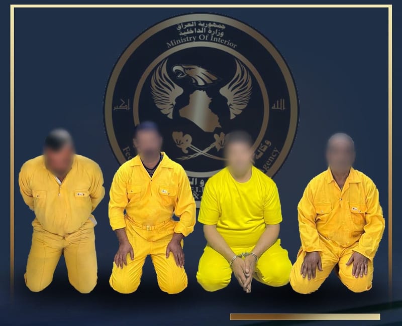 الإطاحة بأربعة مطلوبين وفق المادة 4 ارهاب جنوب بغداد