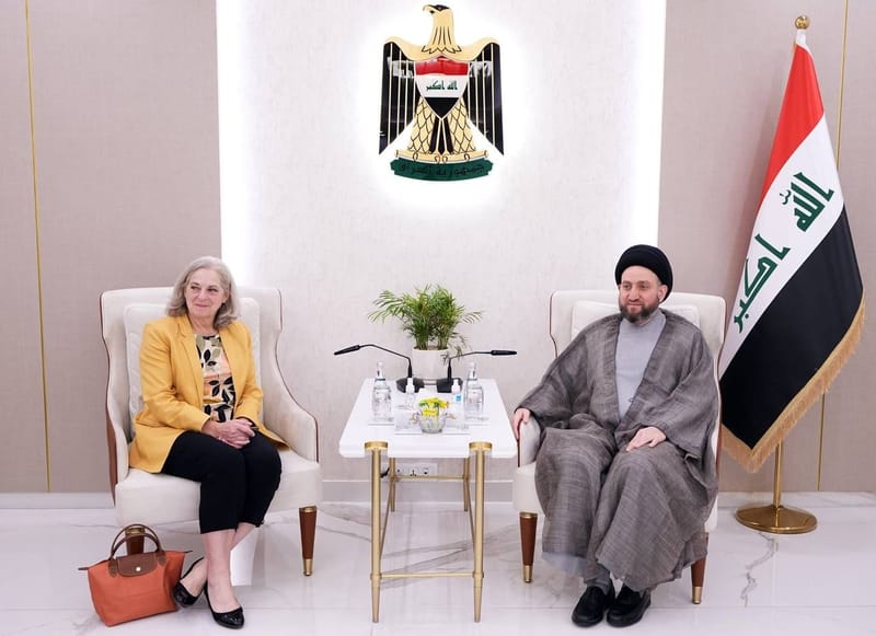 السفيرة الأميركية في منزل الحكيم.. دعم الحكومة وإدامة الاستقرار الحالي