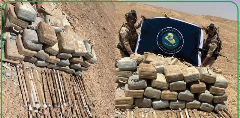 الاستخبارات تضبط كدسا للعبوات الناسفة ومواد شديدة الانفجار في الأنبار