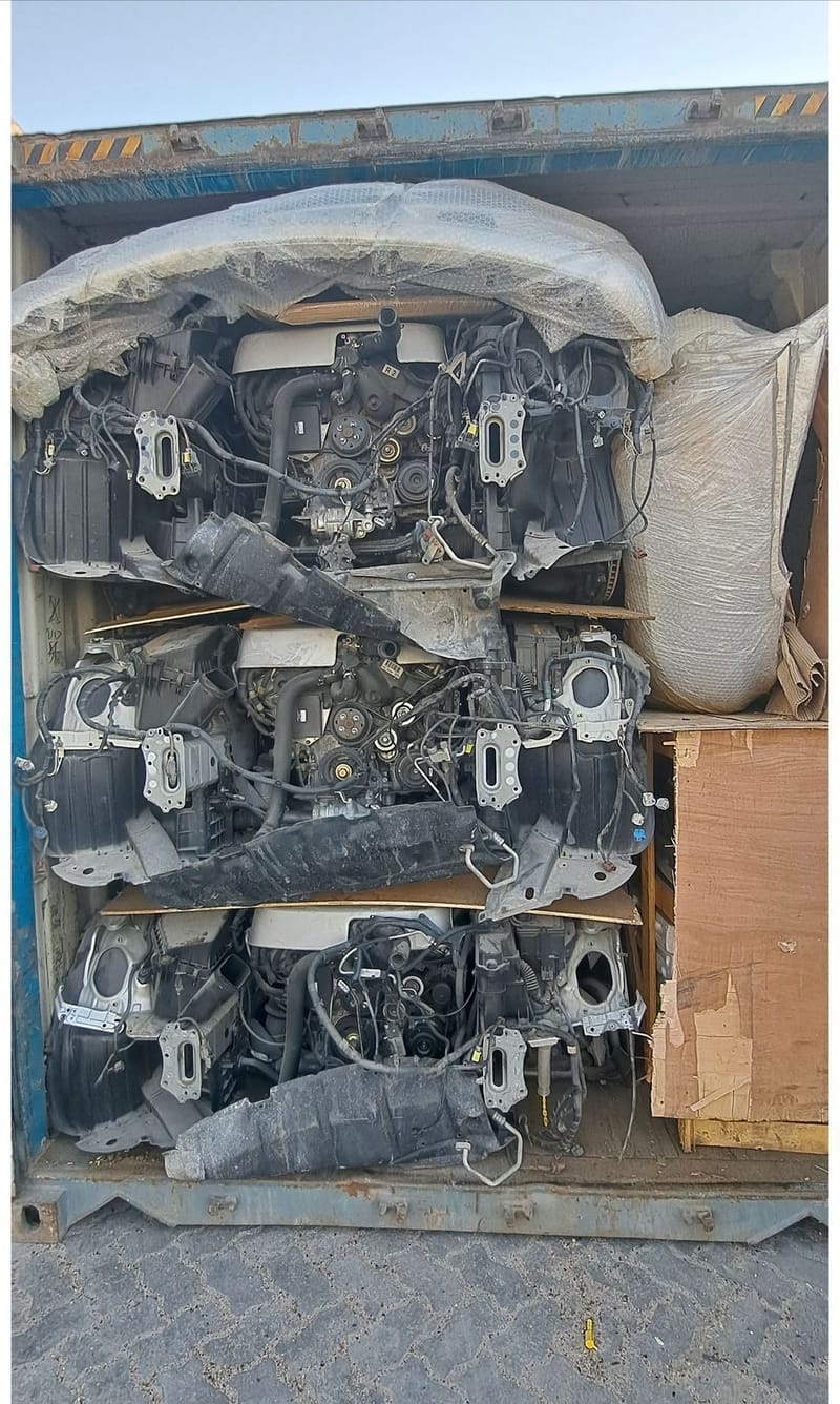 معدة للتهريب.. المنافذ تضبط 12 عجلة مفككة بمنفذ ميناء أم قصر الأوسط