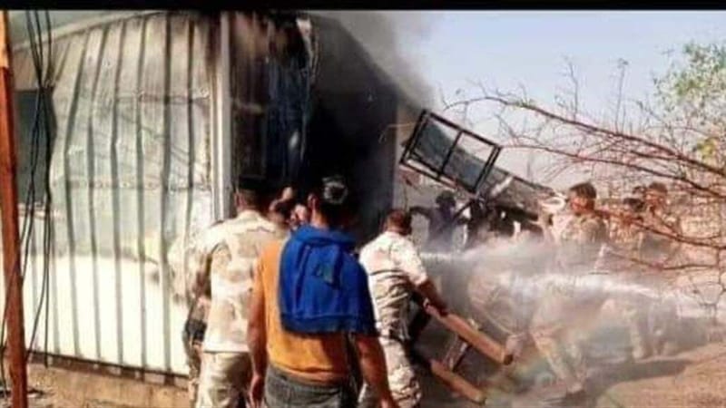 وفاة منتسب أمني إثر حريق في البصرة