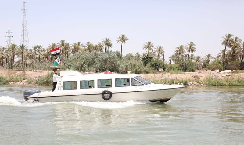 النقل تفتتح التكسي النهري في محافظة النجف