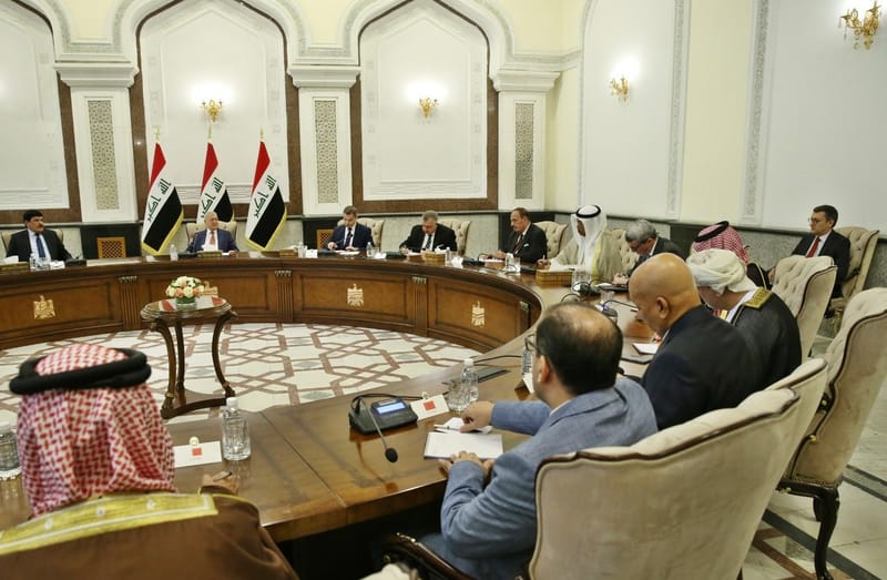 رئيس الجمهورية لرؤساء وممثلي البعثات الدبلوماسية العربية: علاقات العراق مع الدول جيدة