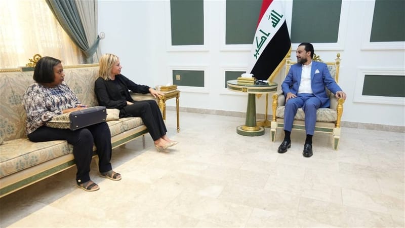 الحلبوسي وبلاسخارت يبحثان انتخابات مجالس المحافظات وإقليم كردستان