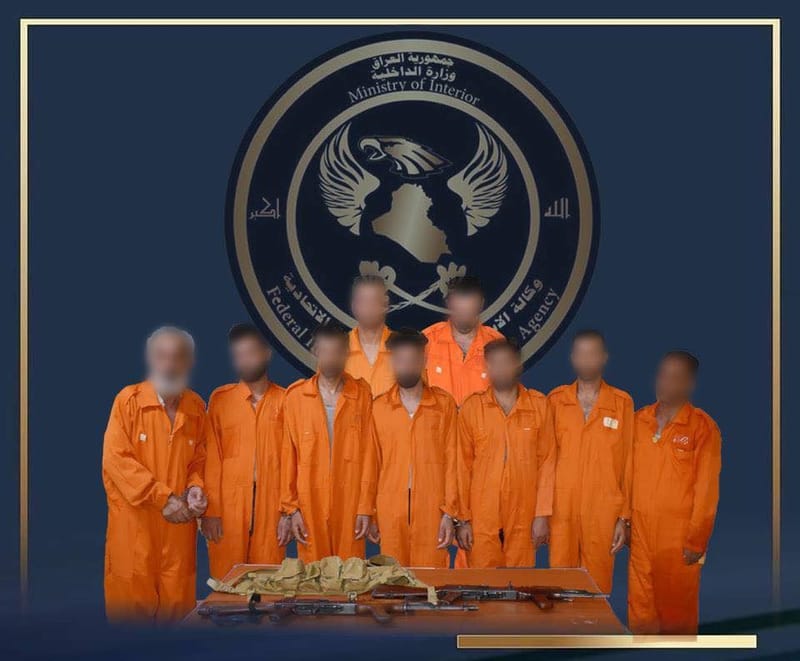 بينهم قتلة ومتاجر بالمخدرات.. الاستخبارات تطيح بتسعة متهمين في النجف