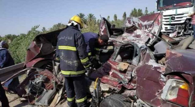 الدفاع المدني تنقذ شخصين وتنتشل 5 جثث من حادث اصطدام بالبصرة