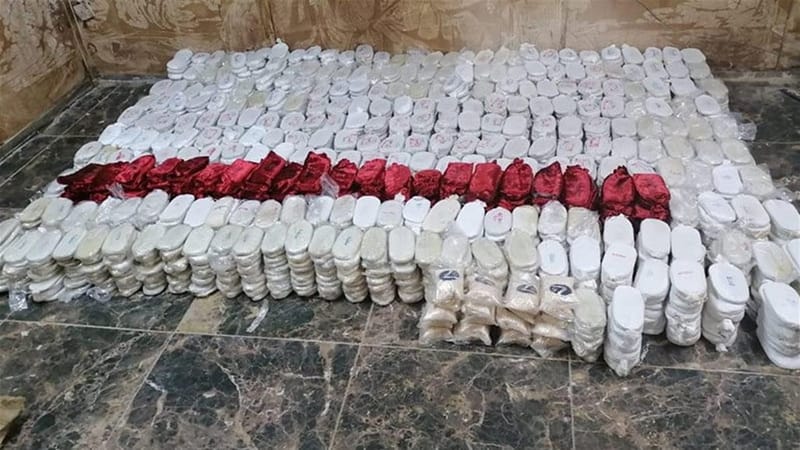 ضبط 15 طناً من المؤثرات العقلية والسلائف الكيميائية في بغداد