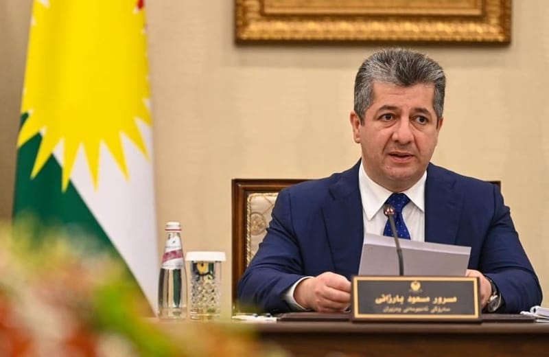 مسرور بارزاني يدعو السلطات المعنية إلى فتح تحقيق دقيق بشأن الهجوم الذي طال مطار عربت في السليمانية