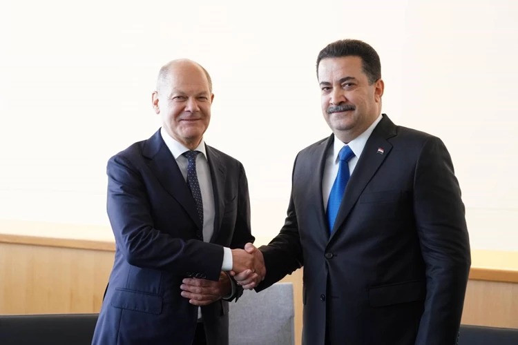 السوداني يؤكد رغبة العراق بتطوير التعاون مع ألمانيا في مجال الطاقة النظيفة والمتجددة