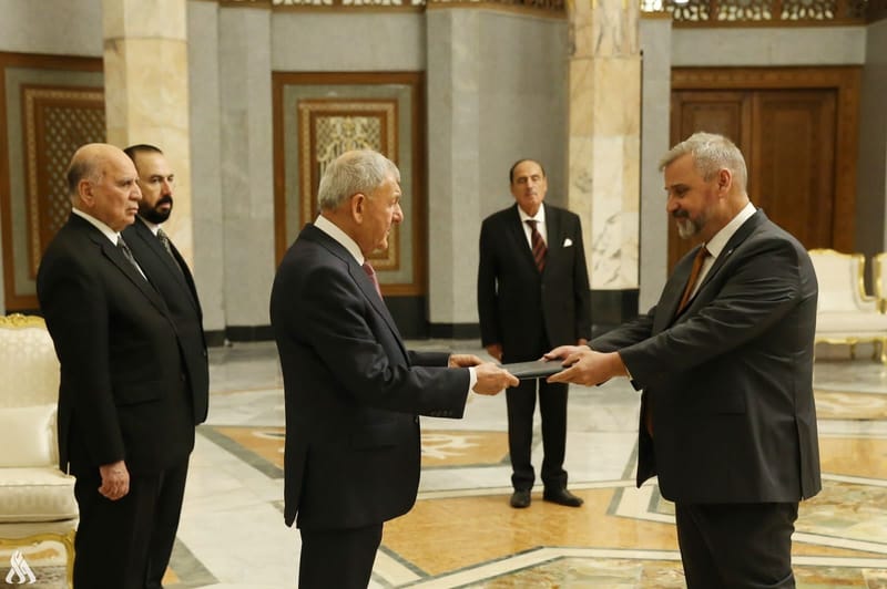 رئيس الجمهورية يتسلم أوراق اعتماد سفراء فنلندا والاتحاد الأوروبي وقطر