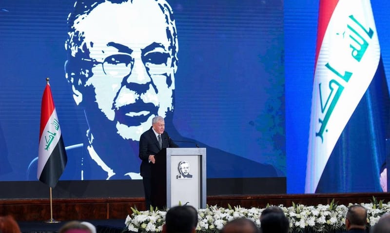 رئيس الجمهورية: الرئيس طالباني عمل من أجل عراق ديمقراطي حر مستقر