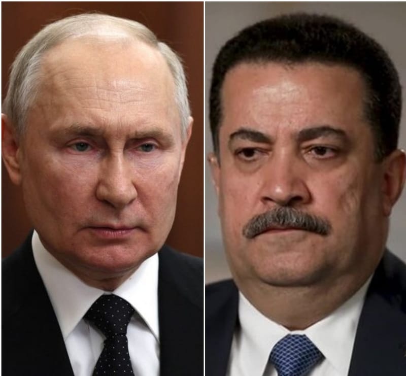 بوتين: نرحب بالزيارة المرتقبة لرئيس وزراء العراق إلى روسيا