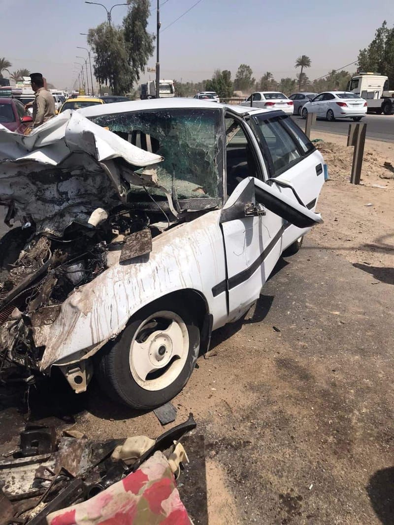 مصرع وإصابة 7 أشخاص بحادثيّ سير جنوبي العراق
