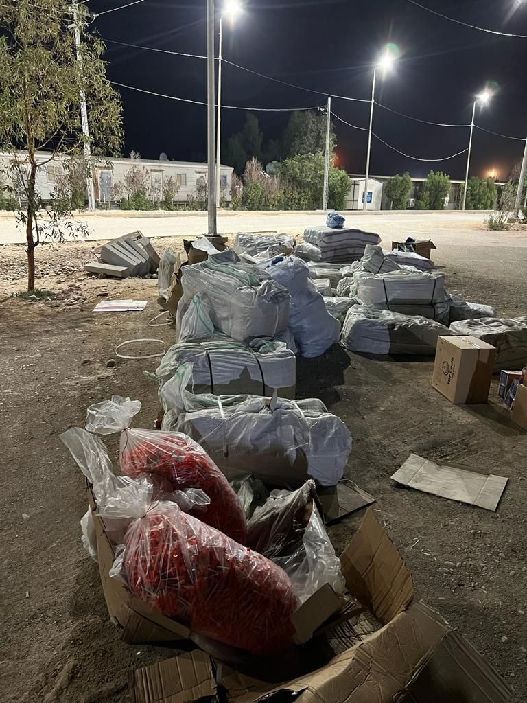 ضبط شاحنات محملة بمواد ممنوعة من الاستيراد في منفذ زرباطية