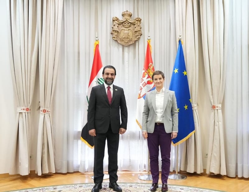 الحلبوسي يبحث مع رئيس الوزراء الصربي تعزيز التعاون الثنائي