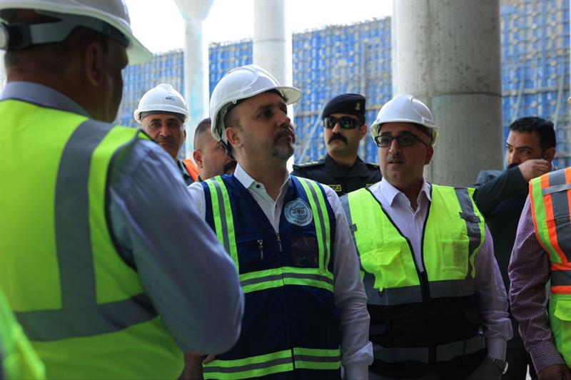 أمـين بغداد يعلن عن تحقيق نسب إنجاز متقدمة في مشروع أكبر خزان مياه في البلاد