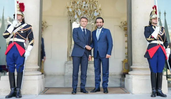 الحلبوسي وماكرون : حماية المدنيين في قطاع غزة وفتح قنوات للإغاثة