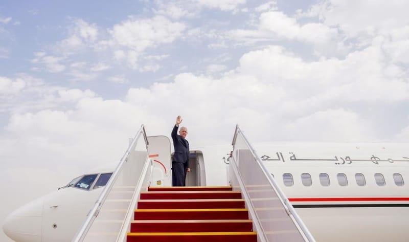 رئيس الجمهورية يغادرالعراق  متوجها إلى إيطاليا
