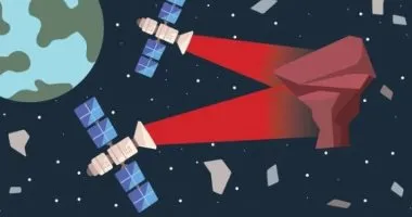 أشعة ليزر تعمل بالذكاء الاصطناعى يمكنها طرد الحطام الفضائى لتجنب الاصطدام