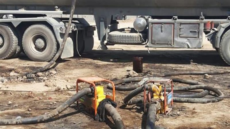 الاستخبارات تصادر 55 ألف لتر نفط وتضبط مواقع وعجلات لتهريبه