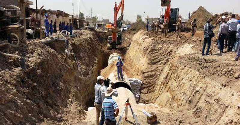 بعقوبة.. تواصل العمل بمشروع مجاري بكلفة 216 مليار دينار