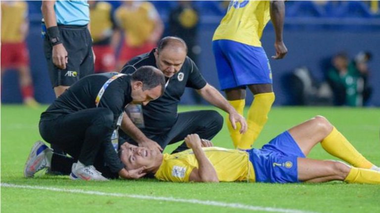 التشخيص المبدئي لإصابة رونالدو