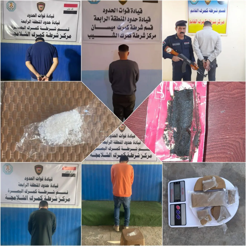 بينهم أجانب.. اعتقال 6 متهمين بحوزتهم مخدرات في أربعة منافذ