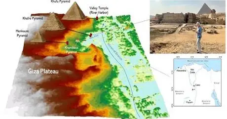 مجلة علمية: ممر مائي قديم يربط بين أهرامات مصر يمكن مشاهدته من الفضاء