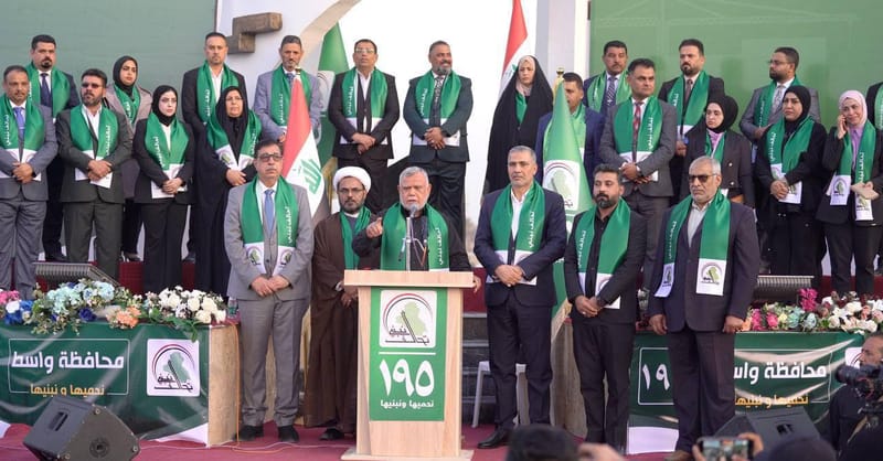 خلال مهرجان انتخابي.. العامري يطالب بخروج التحالف الدولي من العراق فوراً