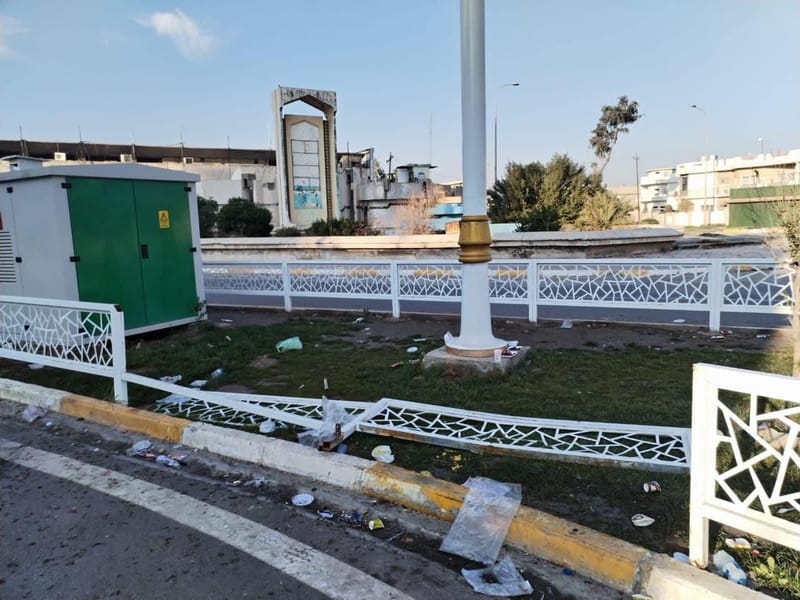 في أول أيام 2024.. كركوك تستفيق على أعمال تخريب لأسيجة الجزر الوسطية