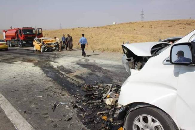 إصابة 11 منتسباً بينهم ضباط بانقلاب عجلة للجيش العراقي في كركوك