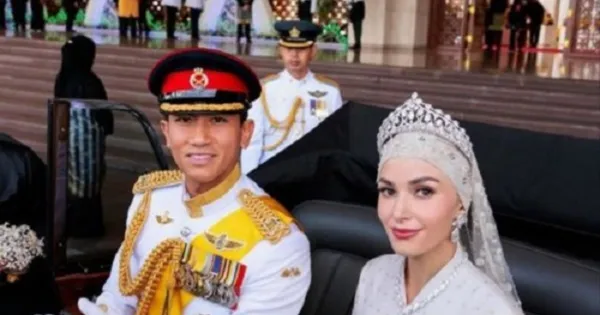 فستان زفاف أميرة سلطنة بروناي حديث الجمهور.. تصميم رائع من توقيع زهير مراد