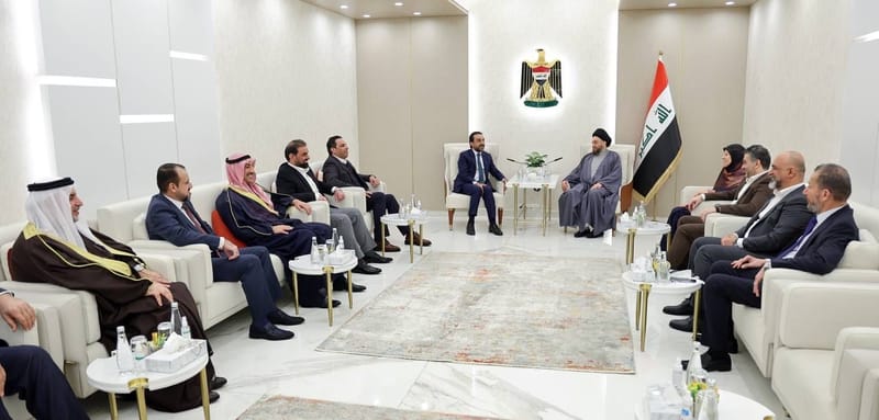 الحكيم يستقبل الحلبوسي في مكتبه