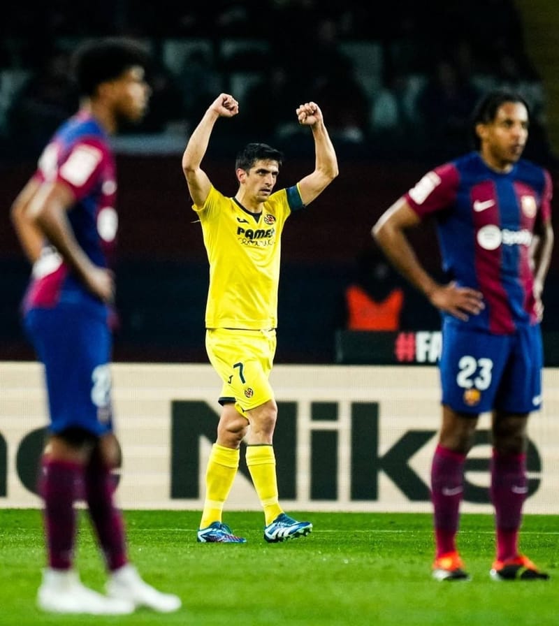 فياريال يخطف فوزاً قاتلاً من برشلونة بخمسة اهداف مقابل ثلاثة بريمونتادا تاريخية