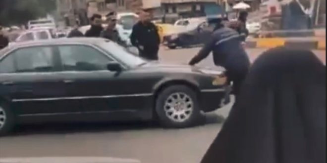 بعد حادثة دهس رجل المرور.. الداخلية تعتقل سائق الـ(بي ام دبليو)