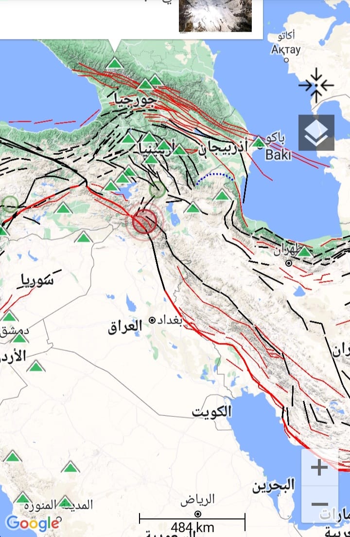 هزة أرضية تضرب الحدود العراقية التركية وسكان يستشعرون قوتها في دهوك والموصل