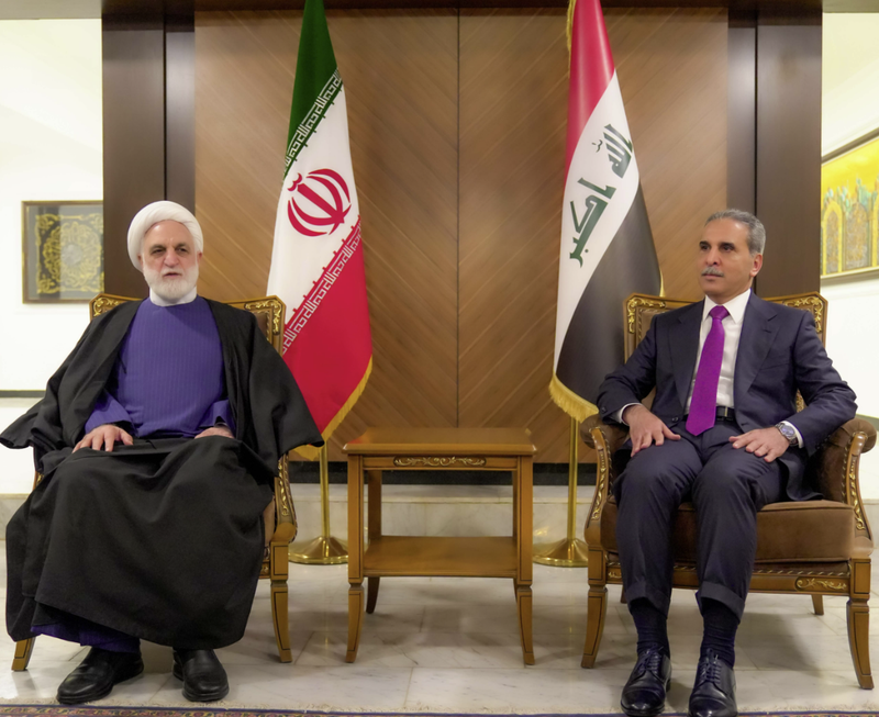 القاضي زيدان ورئيس السلطة القضائية الإيرانية يبحثان تعزيز التعاون القضائي والقانوني