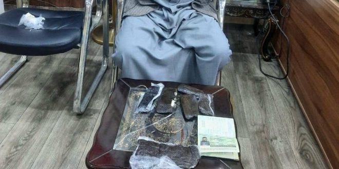 القاء القبض على مسافرين عراقيين في منفذ الشلامجة بحوزتهما مواد مخدرة