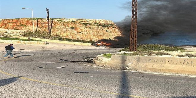 مسيرة اسرائيلية تستهدف عجلة جنوبي لبنان