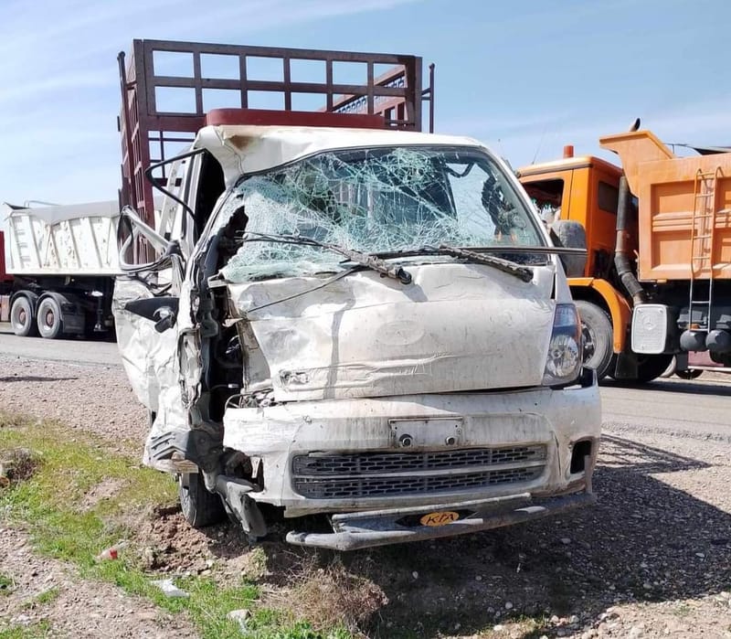 اصابة 4 بينهم طفل بحادث سير مروع شرق ديالى