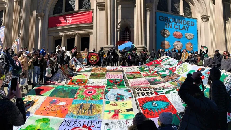 ألوان فلسطين تغطي متحف متروبوليتان الأميركي