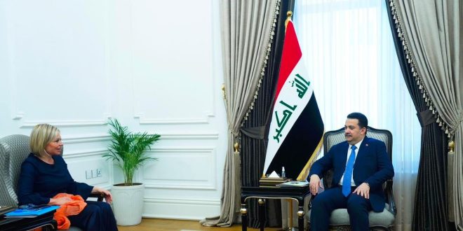 السوداني يلتقي بلاسخارت لبحث العلاقات بين العراق والامم المتحدة