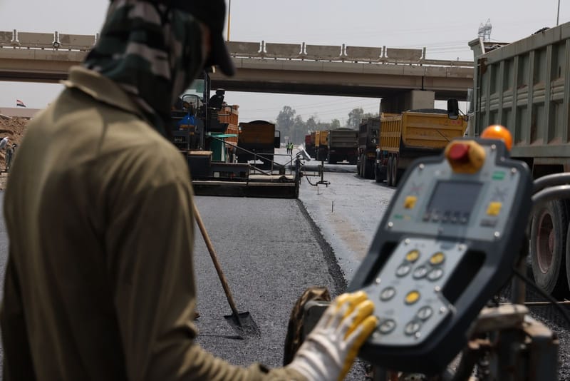 متقدماً عن الإنجاز المخطط.. إنجاز 35 بالمئة؜ من مدخل بغداد - الموصل